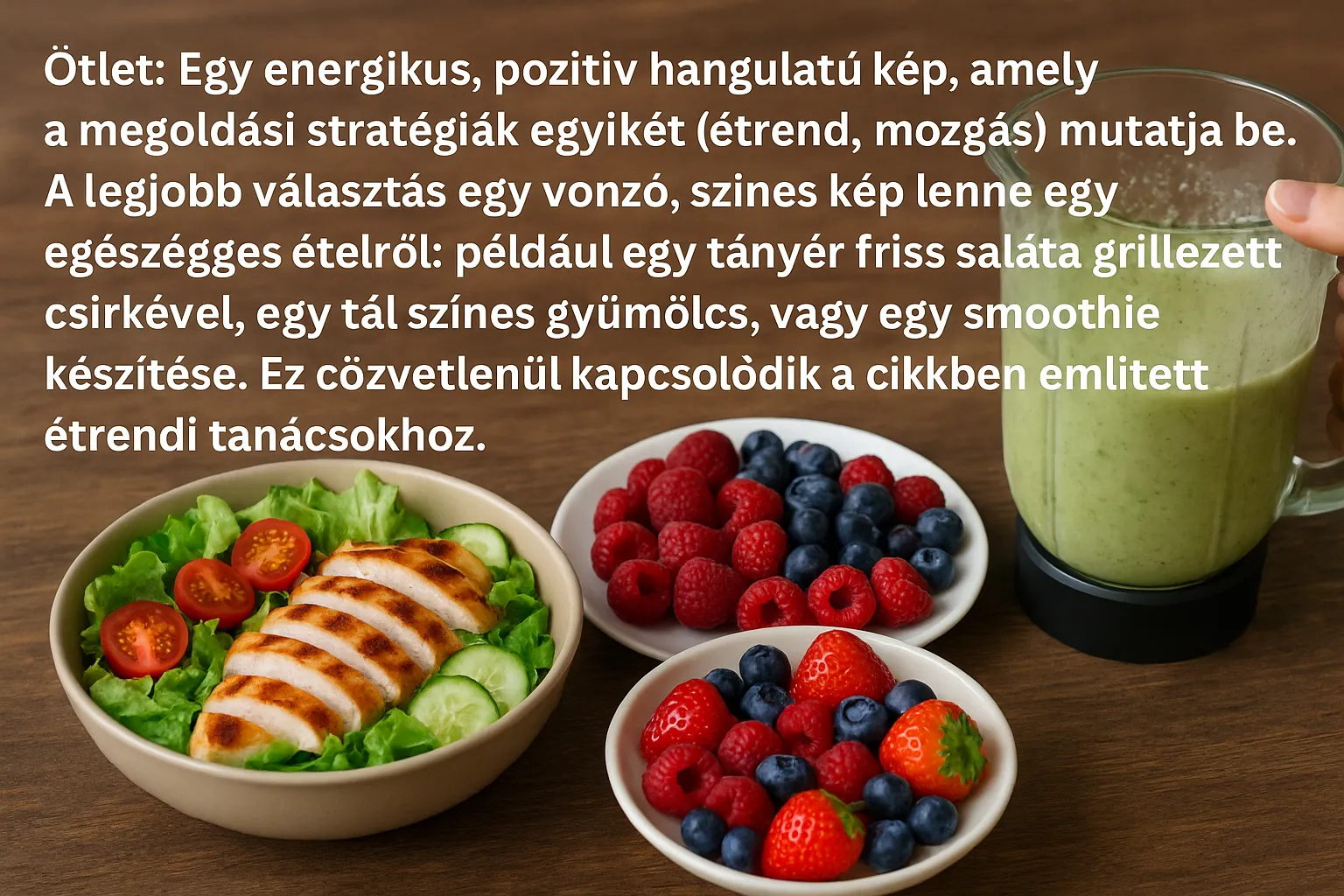 Energia növelése tudatos táplálkozással cukorbetegség esetén Egy tányér friss, egészséges étel, amely segít a cukorbetegség fáradtság leküzdésében.